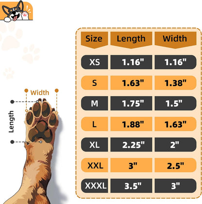 Anti-Slip Dog Paw Protector Pads for Senior Dogs Black 48Pc + Blue 48Pc